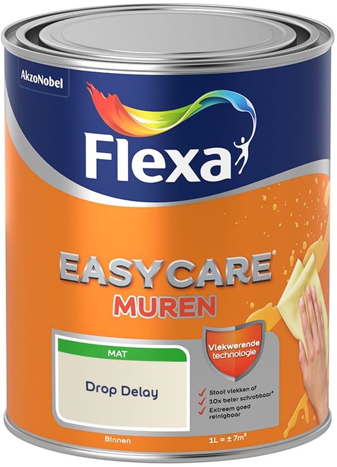 Flexa - Easycare Muren - Drop Delay - Mengverf - 1 L