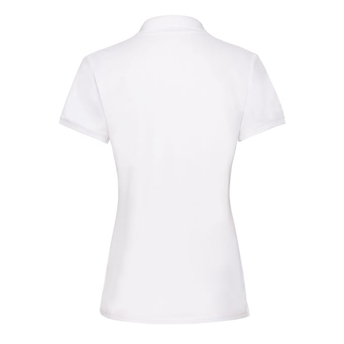 Fruit of the Loom Dames/Dames Premium Effen Poloshirt (Wit)