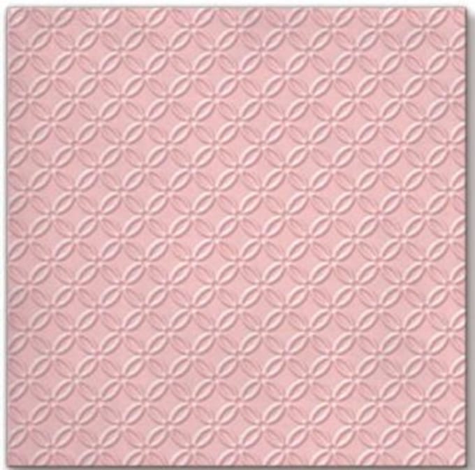 Dekoratief | Pakje 12 servetten 'Insp. modern,light pink' embossed 33x33cm | A701256