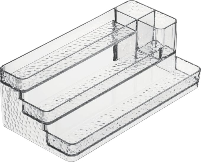 iDesign make-up display cosmetica organizer - Transparant - Sorteervakken