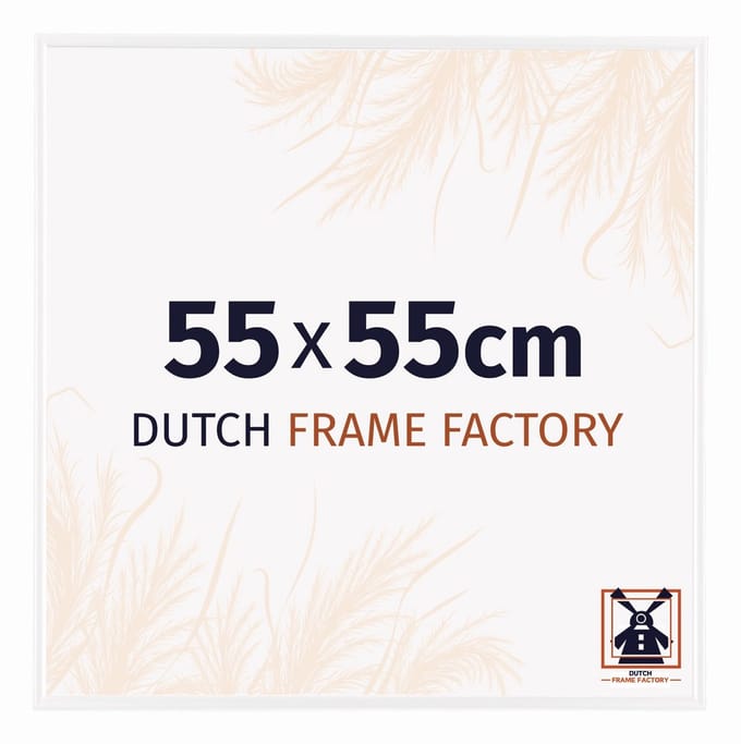 Fotolijst 55x55 cm - Kunststof - Wit Hoogglans - Easy