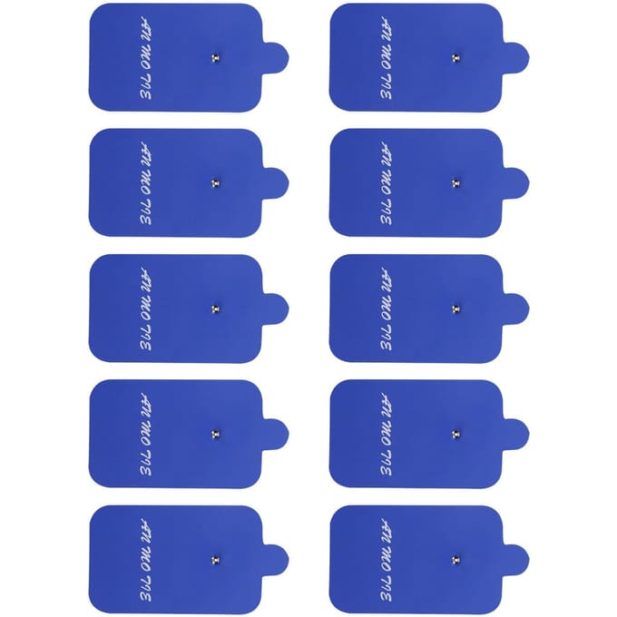 10 stuks TENS Unit Pads Elektrodeplekken Niet Irriterende Elektrotherapie Pleisters voor Elektrotherapie Blauw blue