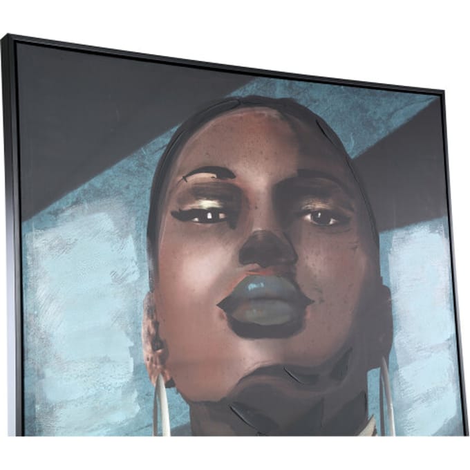 PTMD Wandpaneel Muniba - 143x4x103 cm - Polyester - Blauw