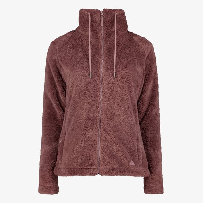 Mountain Peak furry dames fleece vest roze - Maat M