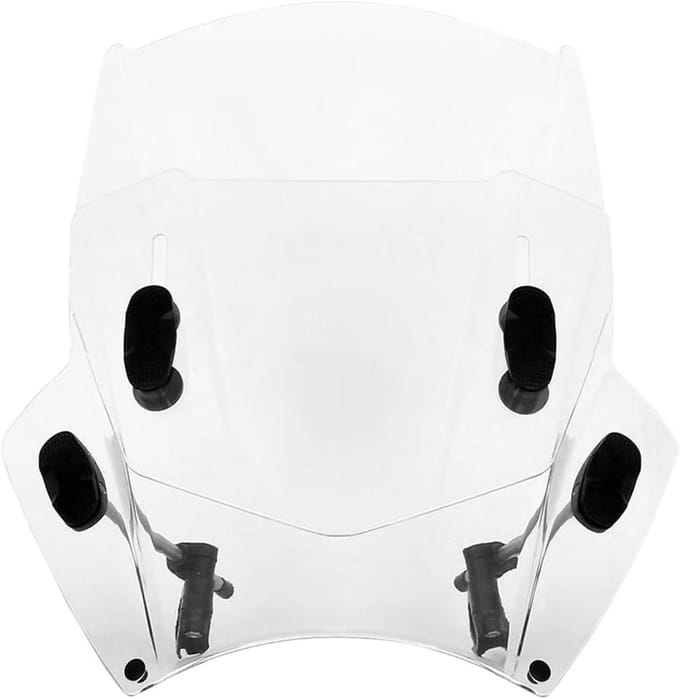 Motorfiets Voorruit Universele Motoraccessoires Spoiler Windscherm Motorfiets(Transparent Adjust b)