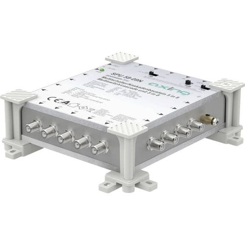 Axing SPU05809N Satelliet multiswitch Ingangen (satelliet): 5 (4 satelliet / 1 terrestrisch) Aantal gebruikers: 8