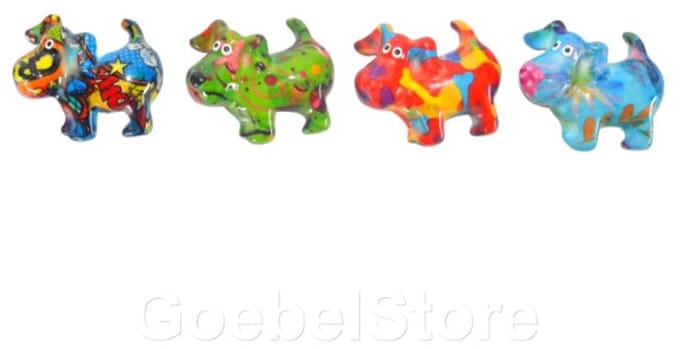 Pomme Pidou Magneten set Hond Hugo (4 stuks)