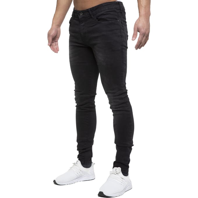 ETO Heren Slim Skinny Fit Stretch Jeans