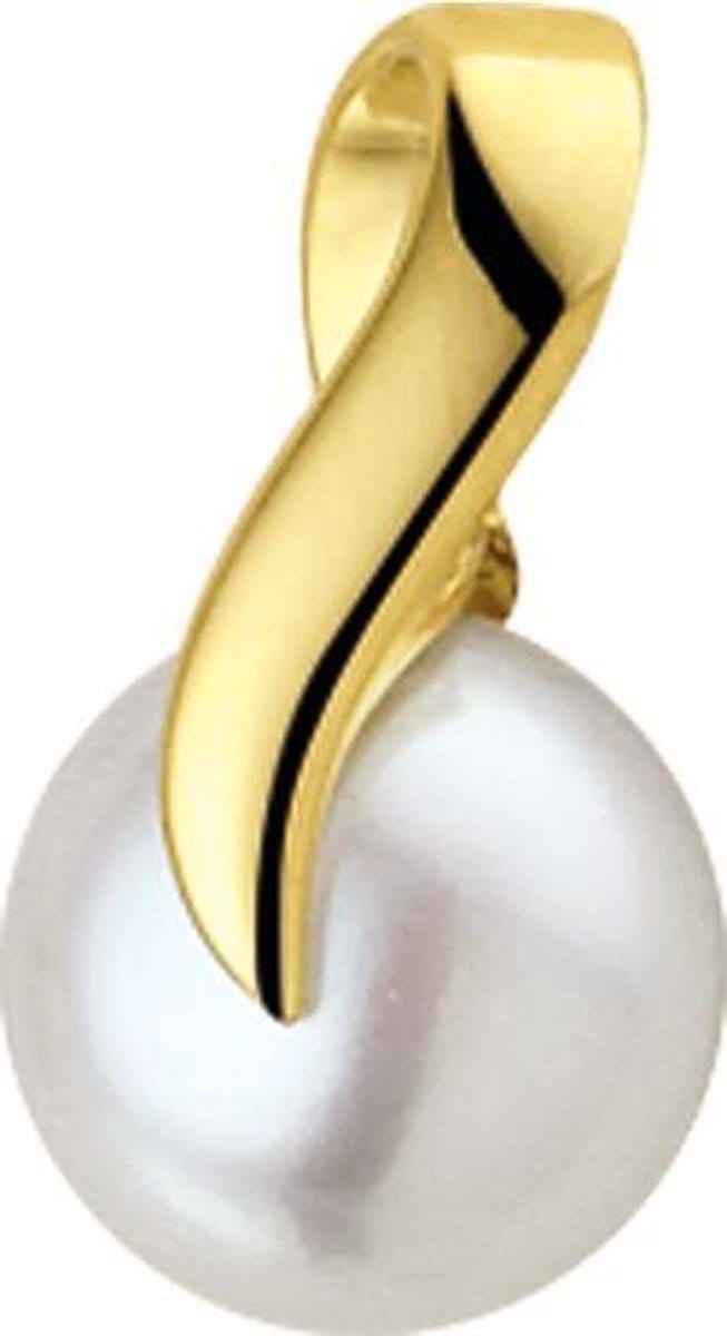 The Jewelry Collection Hanger Parel 9 mm - Goud