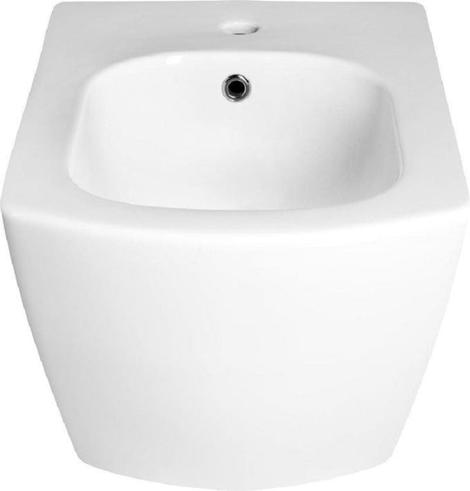 Sapho Glanc Wandgemonteerd bidet, 37x51,5cm