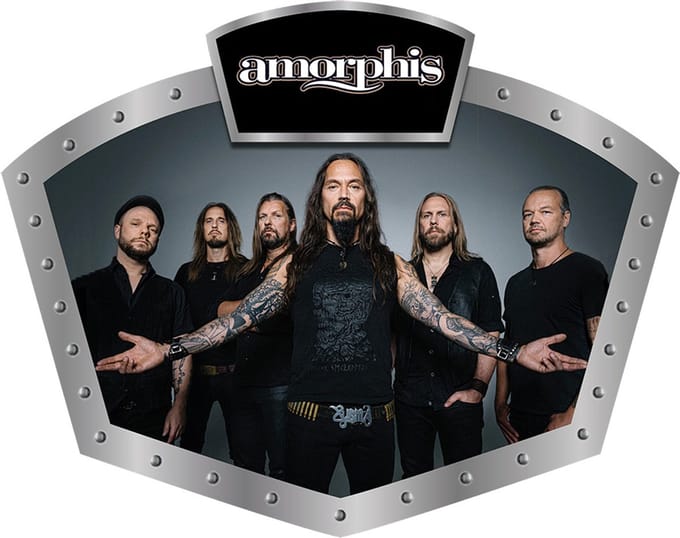 Signs USA - Muziek schild met Top Logo - Amorphis - 40 x 32 cm