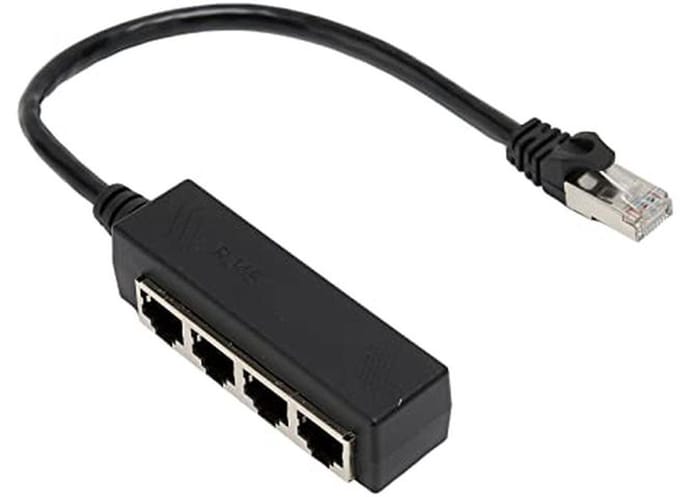 RJ45 Ethernet Splitter Kabel 1 Mannelijk naar 4 Vrouwelijk voor Cat5 Cat5e Cat6 Cat7