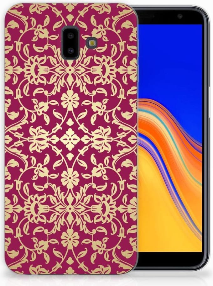 Siliconen Hoesje Samsung Galaxy J6 Plus (2018) Barok Pink