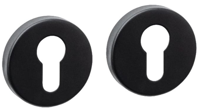 Intersteel Cilinderrozetten basic verdekt ø53x10mm zwart
