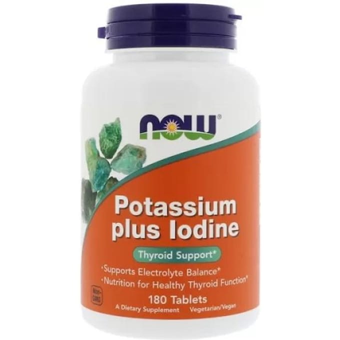 NOW Foods - Jodium & Kalium - 180 tabletten - Straling