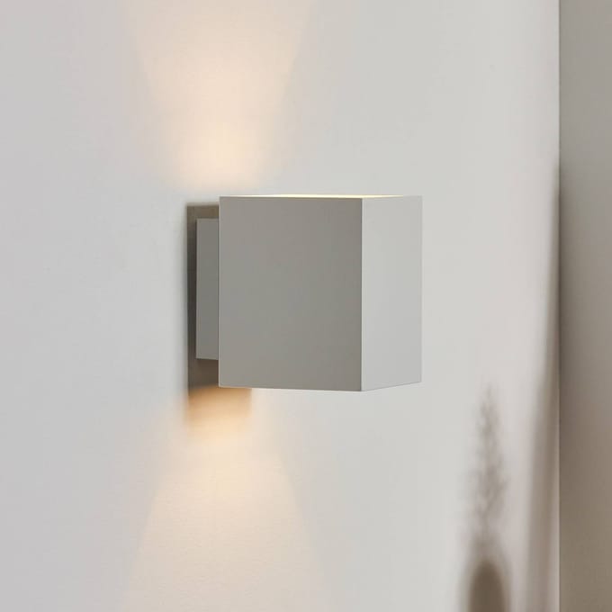 Lucide Wandlamp Xera, wit, 10 cm, downlight, aluminium