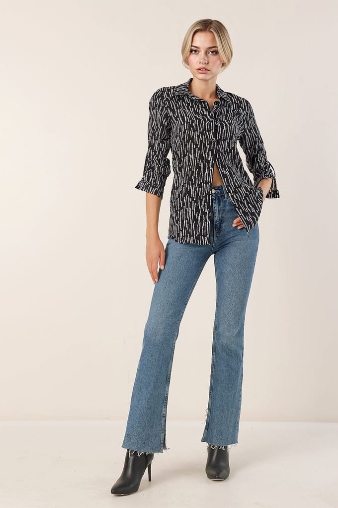 Gestreepte Lange Mouwen Shirt