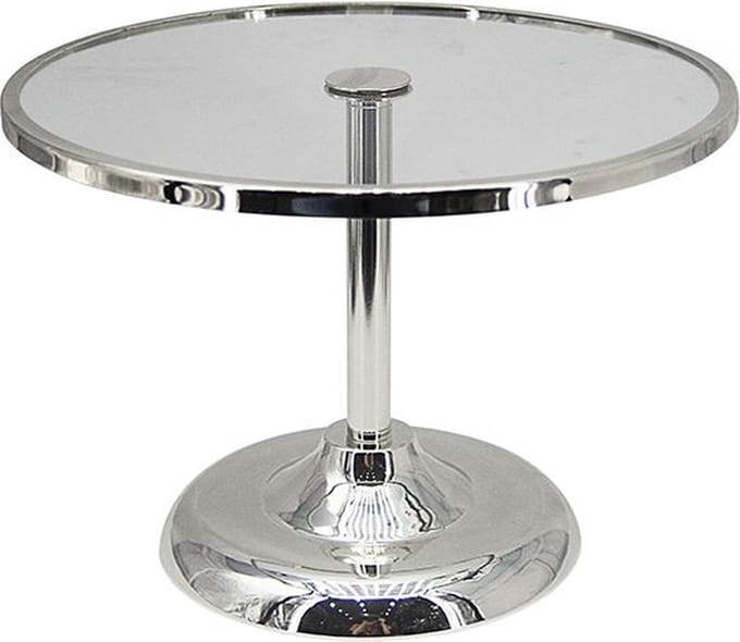 FUGURATO ELEGANCE GEBAKSCHAAL OP VOET 18A0018S-M | ZILVER