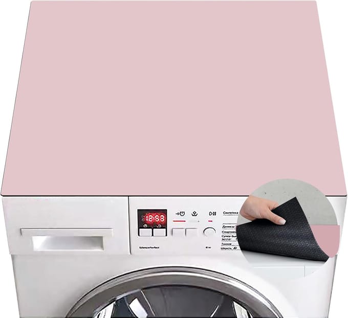 Wasmachinebeschermer - Onderlegger - Apparaat Stabiliseren - Op maat te snijden - 60 x 60 cm - Roze