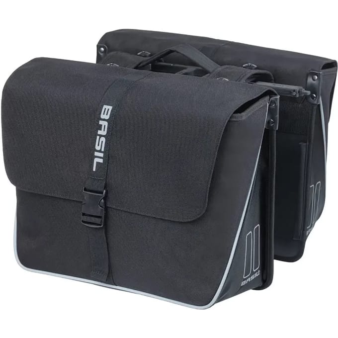 Basil Forte Dubbele Fietstas MIK - 35 Liter - Zwart