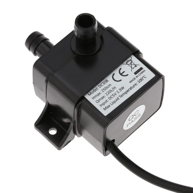 Anself Mini USB ultra silencieux DC5 V 2,3 W Micro pompe à eau et huile sans balais étanche submersible 5V