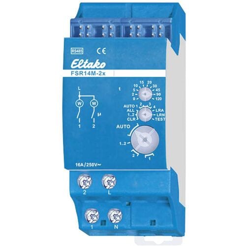 Eltako FSR14M-2x Busschakelactor RS485 Rack Schakelvermogen (max.) 2000 W