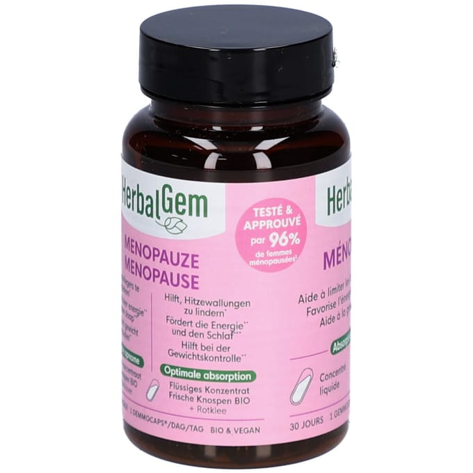 Herbalgem - Complément alimentaire Ménopause - 30 GELULES