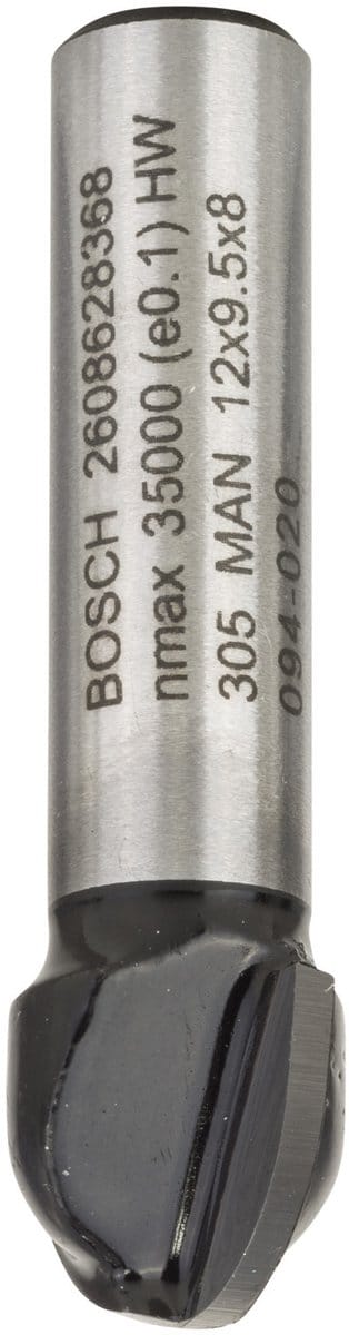 Bosch Accessories Halfrondprofielfrezen 8 mm, R1 6 mm, D 12 mm, L 9,5 mm, G 40 mm