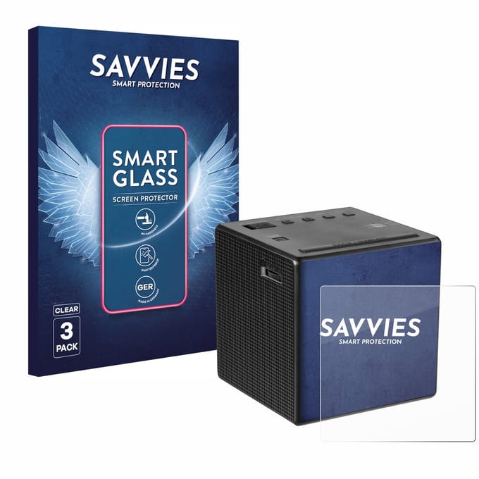 3 Stuks Savvies Screenprotector - geschikt voor Sony ICF-C1 - beschermfolie glas transparant