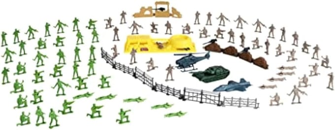 Emmer Speelset - Figuren Set - Kinderen Spelen - 100 Stuks - 35 x 11 x 25 cm