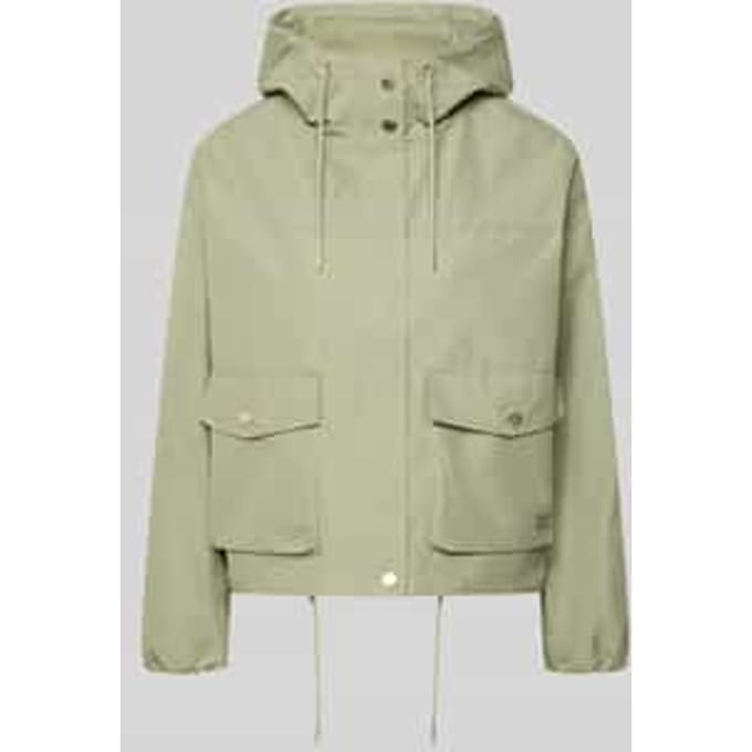 regular fit parka van katoenmix