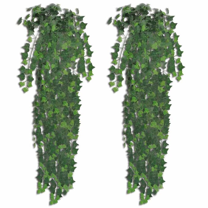 vidaXL - Kunststruiken - klimop - 4 - st - 90 - cm - groen