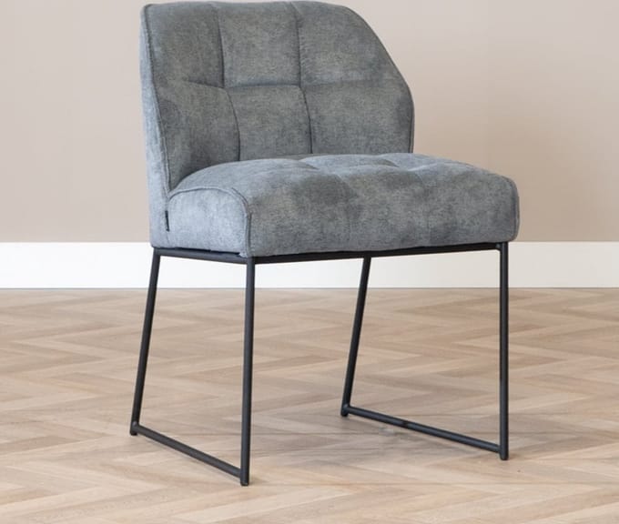 Bronx71® Scandinavische eetkamerstoel Jelle antraciet - stoel