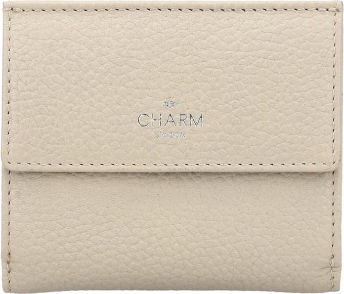 Charm London Washington Portemonnee Dames - Wallet voor Dames - Portefeuille van 100% Leder - Crème