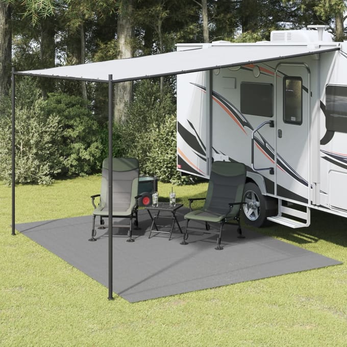 vidaXL - Tenttapijt - 4x3 - m - antracietkleurig
