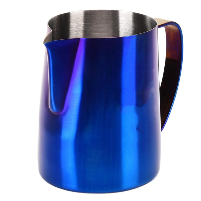 600ML Melkopschuimbeker Mat Donkerblauw 304 Roestvrij Staal Cilinder Kanbeker blue