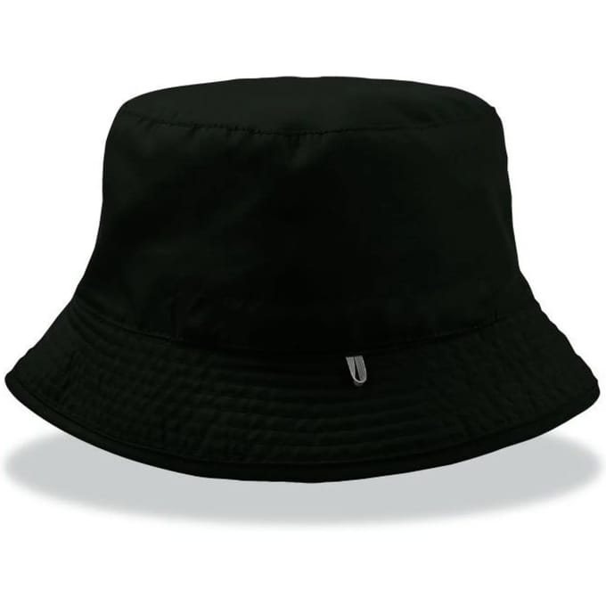 Atlantis Headwear - Bucket Pocket-S - Black - One Size