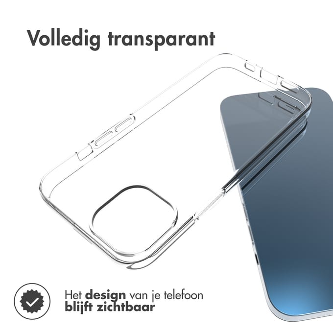 Accezz Hoesje - Geschikt voor Apple iPhone 14 - Clear Backcover - Transparant