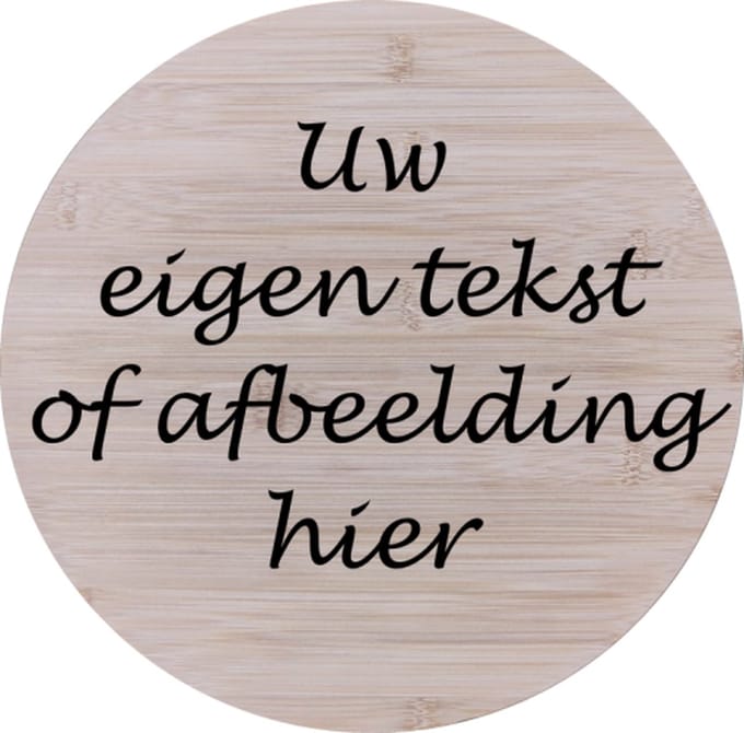 Bamboe hout Draaiplateau - Gepersonaliseerd met uw eigen tekst - 40cm - kaasplank - tapasplank