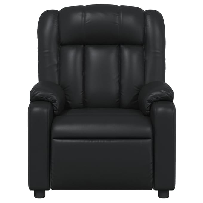vidaXL - Fauteuil - verstelbaar - kunstleer - zwart