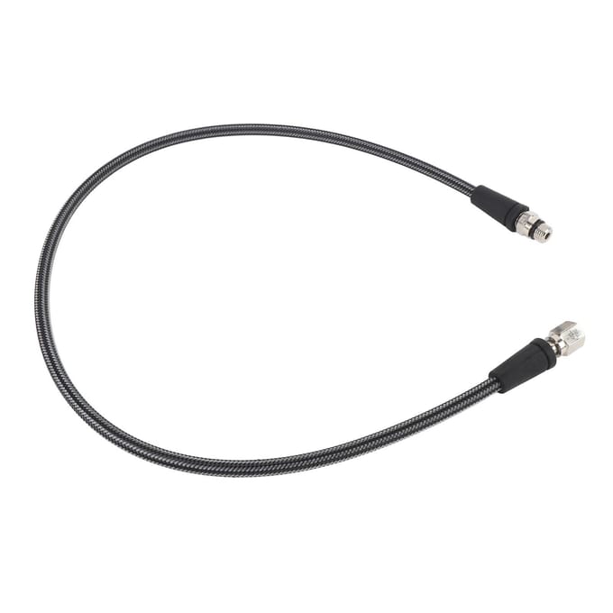 Duik Hoge Druk Slang 80cm Koolstofvezel Vlechtwerk Flexibele Duik Drukmeter Slang voor BCD Regulator black