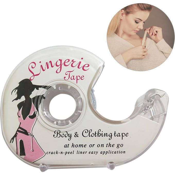 5M Transparante Dubbelzijdige Kledingtape Onzichtbaar Antislip Vaste Sticker wit