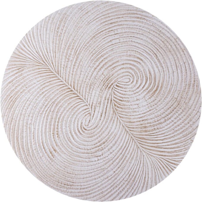 PTMD Wandpaneel Wiktor - 90x2x90 cm - MDF - Wit