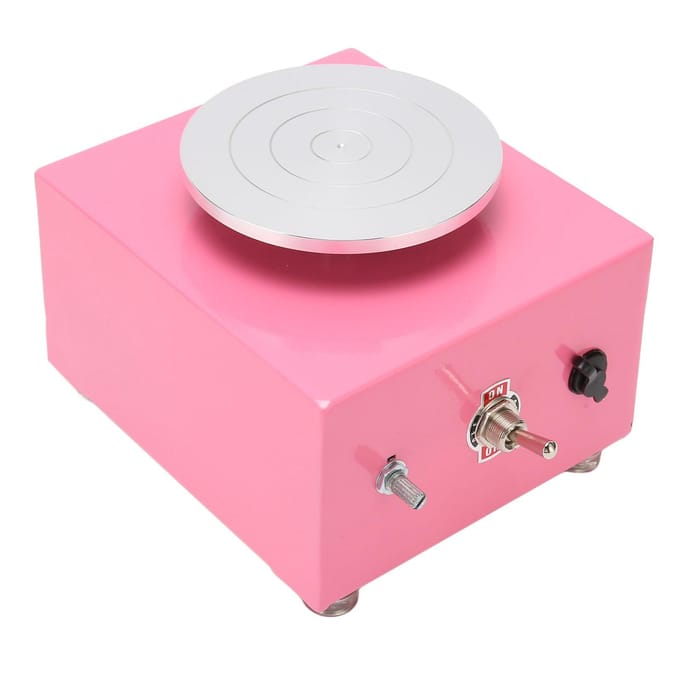 Mini Pottenbakkersschijf Keramische Schijf Instelbare Snelheid Mini Elektrische Pottenbakkersschijfmachine voor DIY Klei US Plug