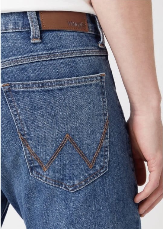 WRANGLER REGULAR MID STONE REGULAR JEANS-HEREN