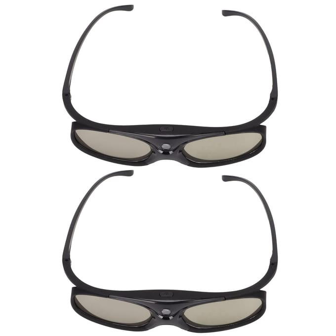2 stuks 144Hz 3D Actieve Shutter Brillen DLP LinK LCD Lens 3D Brillen voor 3D DLP Projectoren