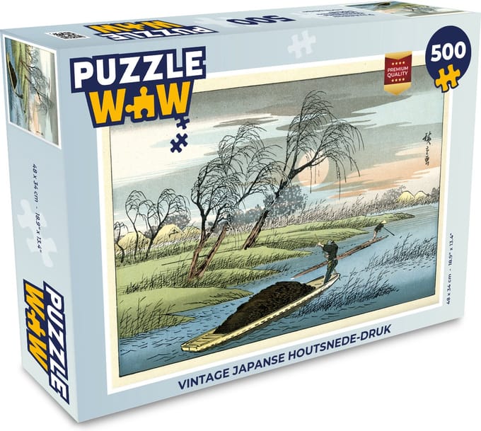 Puzzel Vintage Japanse houtsnede-druk - Legpuzzel - Puzzel 500 stukjes