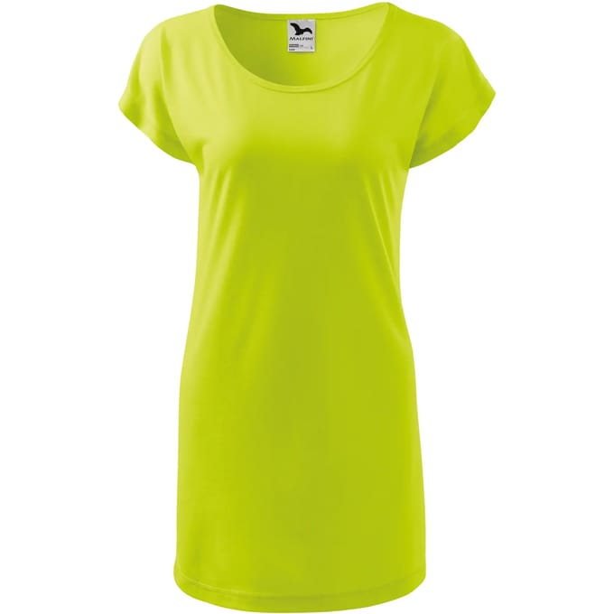 Dames t-shirt jurk Malfini Love 123