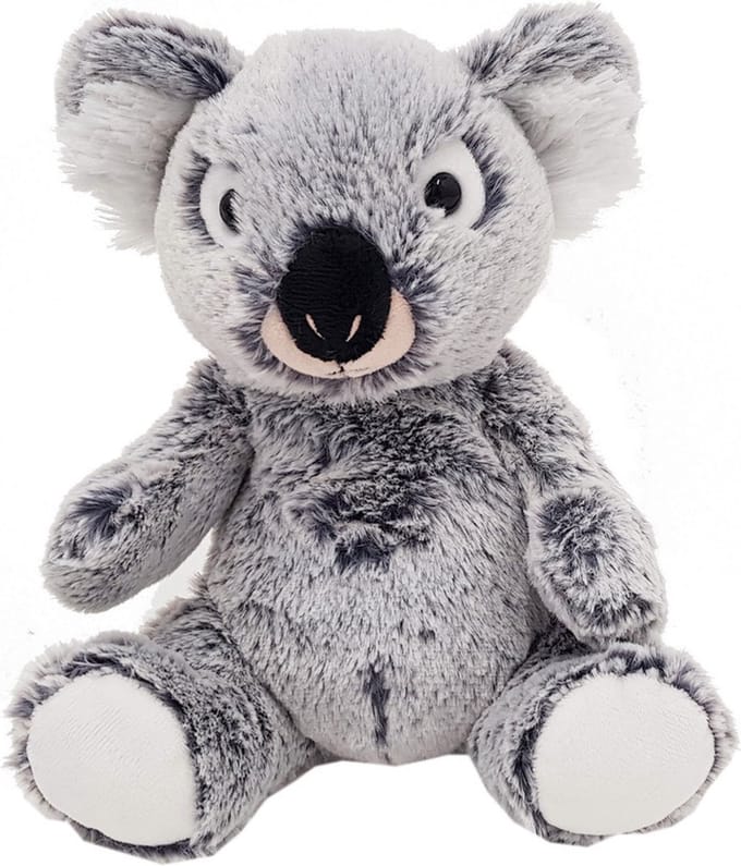 Heunec Pluche Koala beer knuffeldier - grijs - 20 cm - Koala knuffels voor kinderen