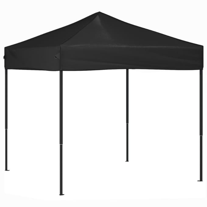 vidaXL - Partytent - inklapbaar - 2x2 - m - zwart